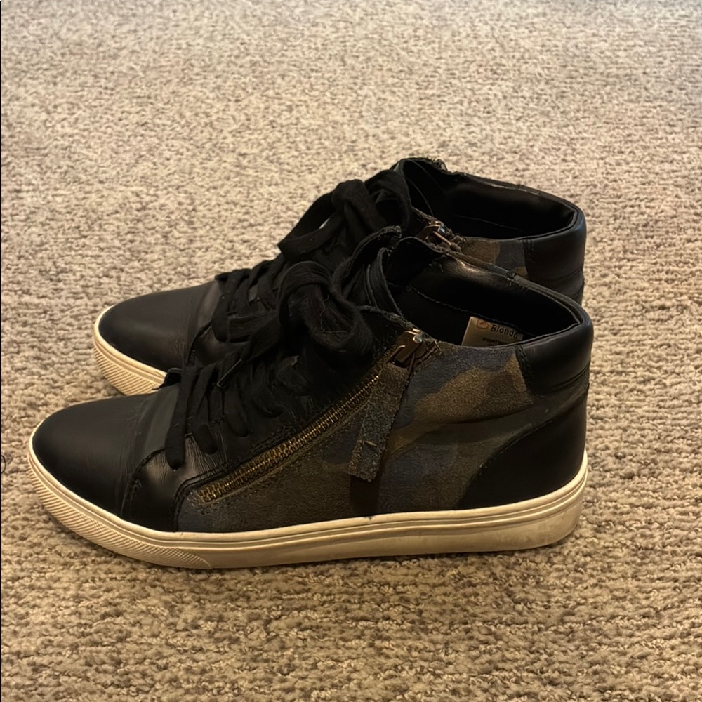 Blondo Black and Camouflage Sneakers